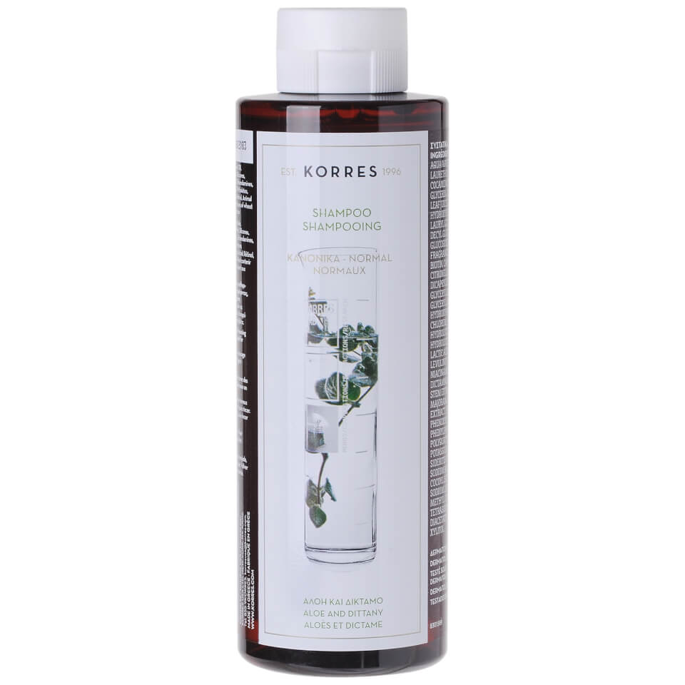 KORRES Shampoo Aloe and Dittany For Normal Hair (250ml) Health & Beauty