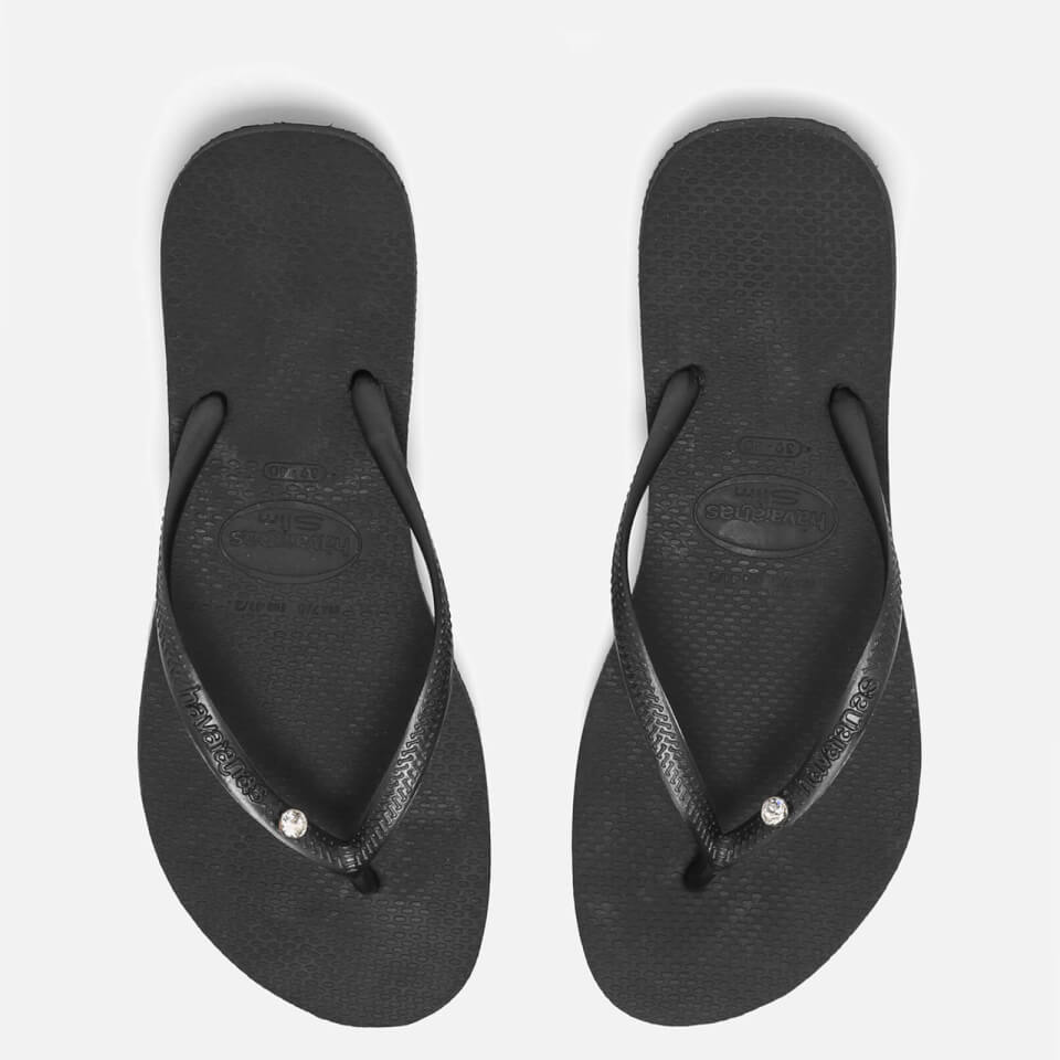 black havaianas with diamante