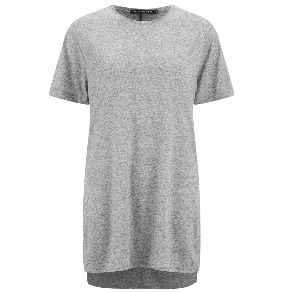 rag & bone Women's Hollins T-Shirt - Heather Grey - Free UK Delivery ...