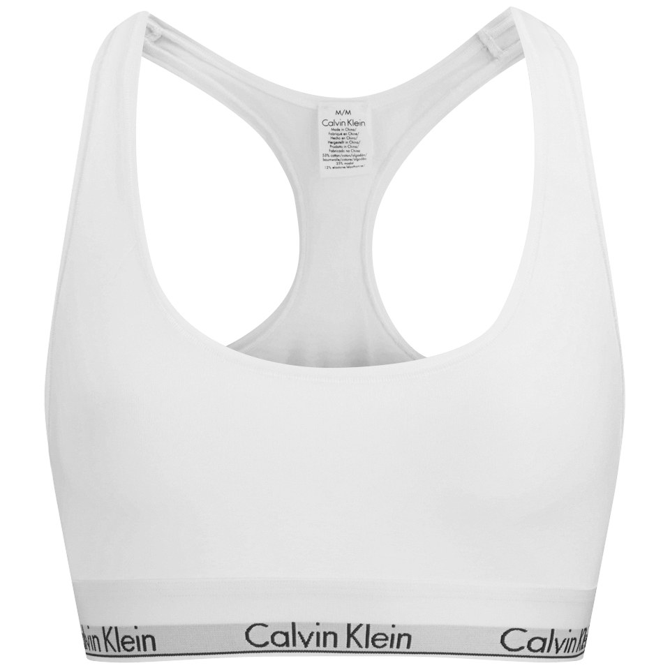 Calvin Klein Women's Modern Cotton Bralette - White Womens Lingerie ...