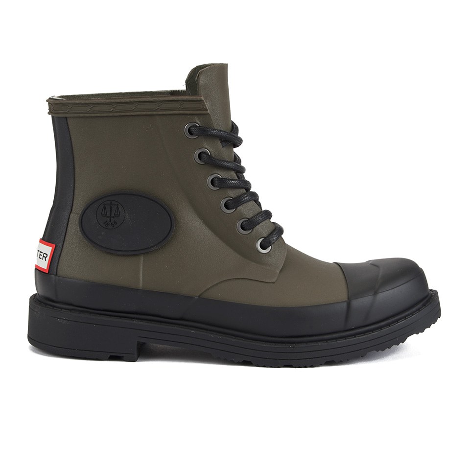 Hunter Women's Original Bullseye Derby Lace Up Rubber Boots Swamp