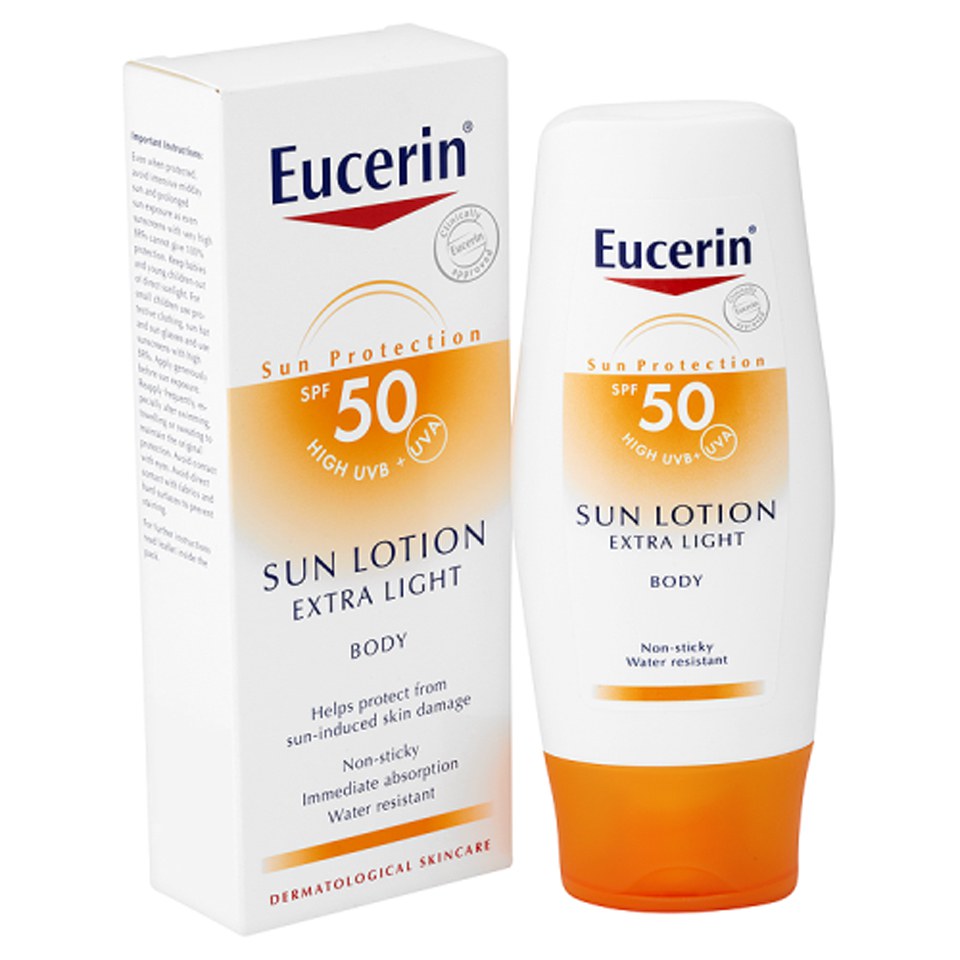 Eucerin® Sun Protection Sun Lotion Extra Light Body 50 High (150ml ...