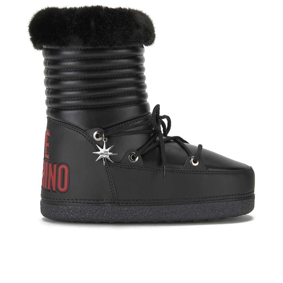 love moschino faux fur moon boots