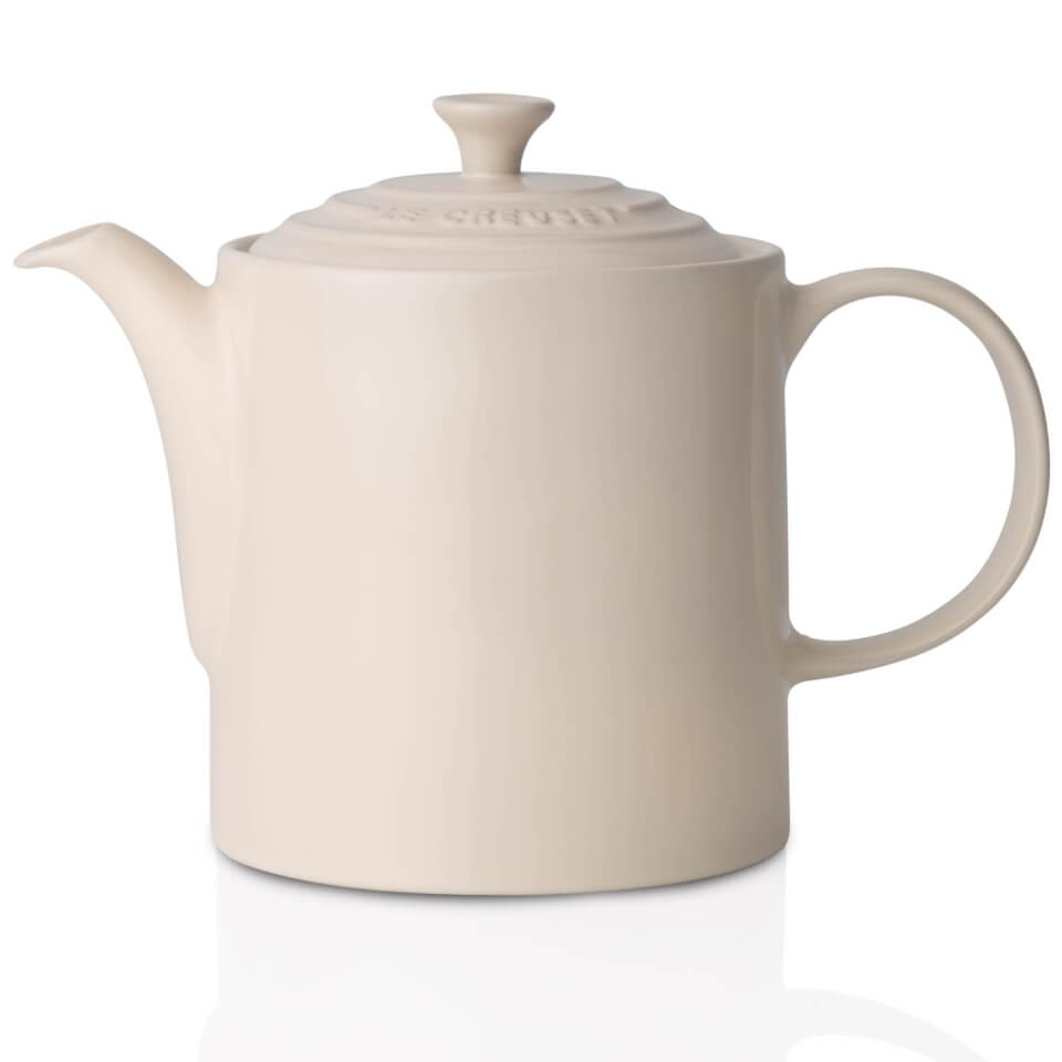 Le Creuset Stoneware Grand Teapot, 1.3L Almond Free UK Delivery
