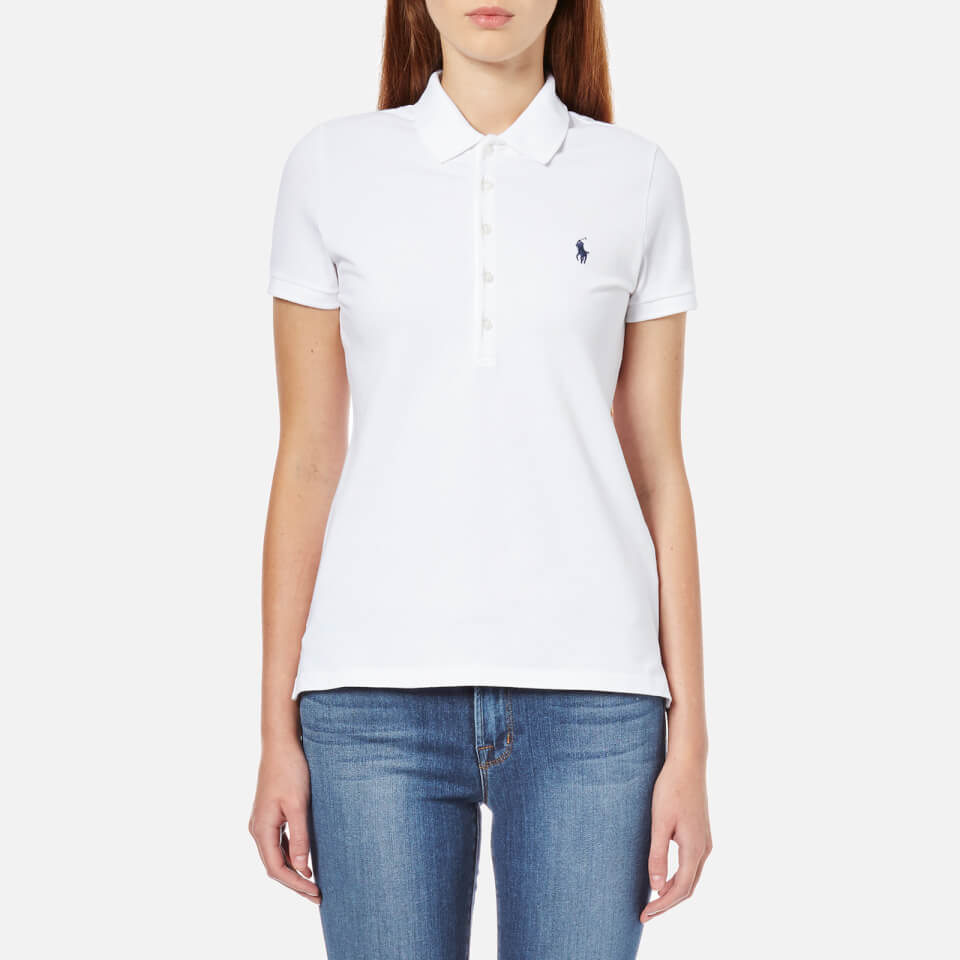 Polo Ralph Lauren Women s Julie Polo Shirt White Free UK Delivery 
