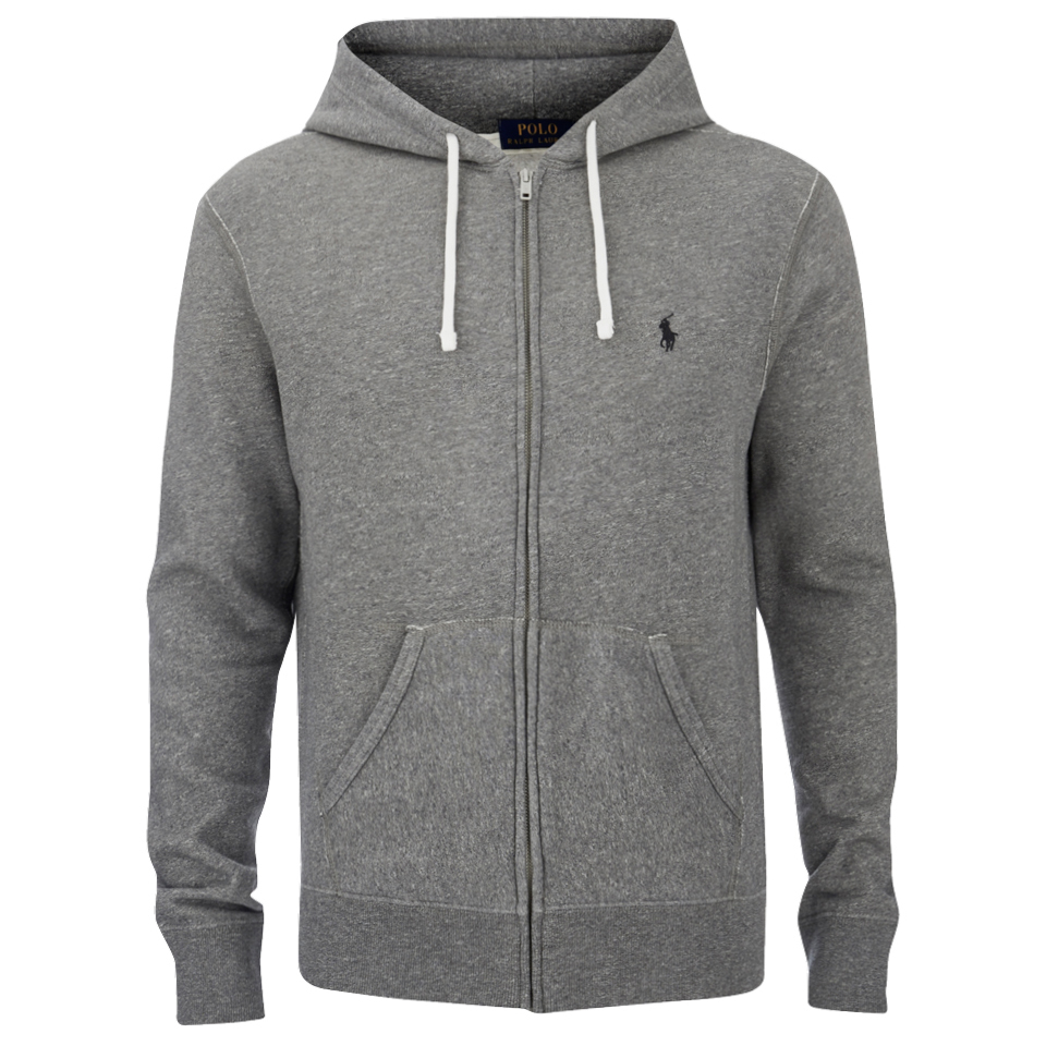 Polo Ralph Lauren Men's Zipped Hoody - Basecamp Heather - Free UK ...