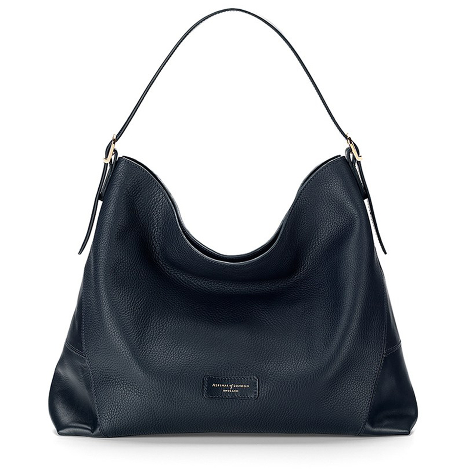 Aspinal of London Women&#39;s A Hobo Bag - Navy - Free UK Delivery over £50