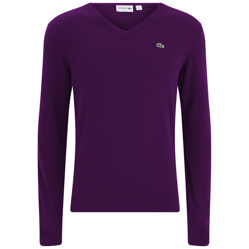 purple lacoste sweater