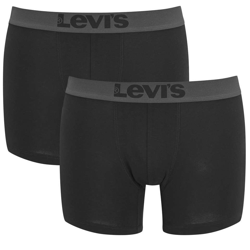 Levi's Men's 200SF 2Pack Boxer Briefs Jet Black Mens Underwear Zavvi