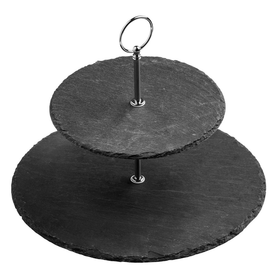 Premier Housewares Slate Cake Stand Homeware