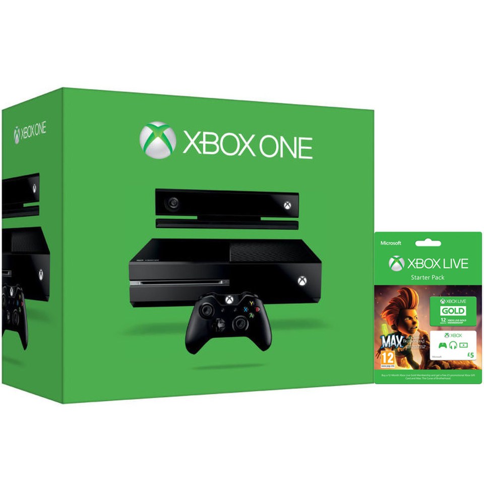 Xbox One Console with Kinect - Includes Xbox Live 12 Month Gold Starter 