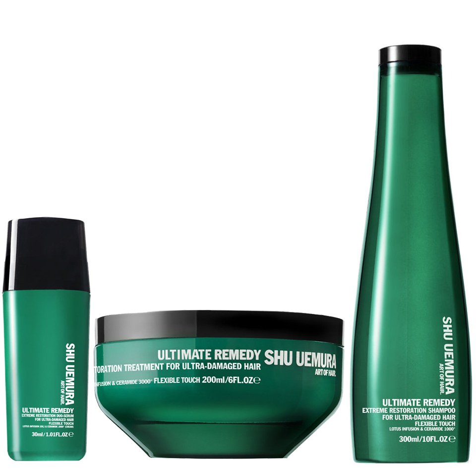 Shu Uemura Art of Hair Ultimate Remedy Shampoo (300ml), Masque (200ml