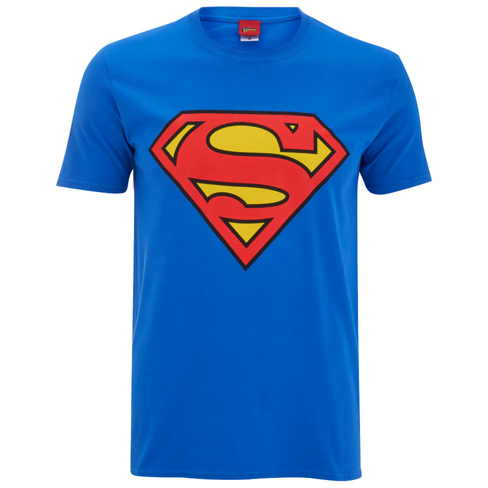 dc comics s superman logo t shirt royal blue merchandise zavvi dc comics s superman logo t shirt royal blue merchandise zavvi