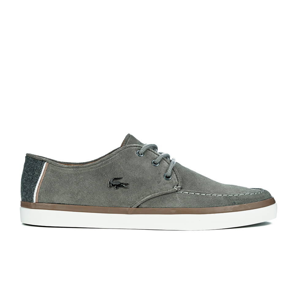 lacoste s sevrin 2 lcr suede deck shoes grey clothing thehut lacoste s sevrin 2 lcr suede deck shoes grey clothing thehut