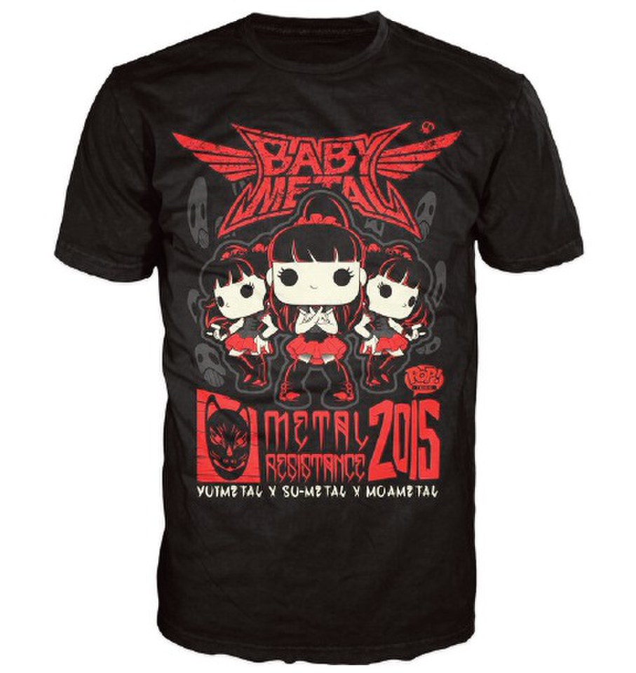 Babymetal Rock Poster Pop! TShirt Black Merchandise Zavvi