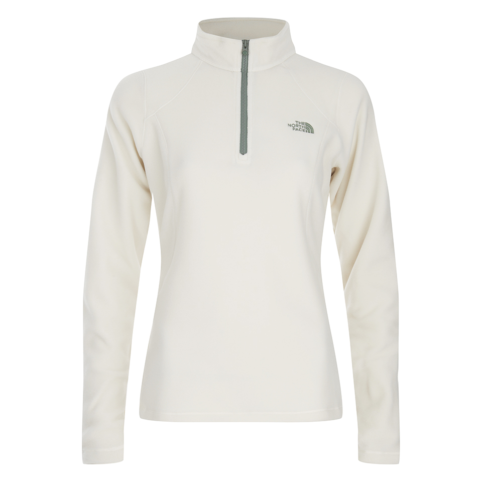 The North Face Women's Glacier Quarter Zip Fleece Vintage White