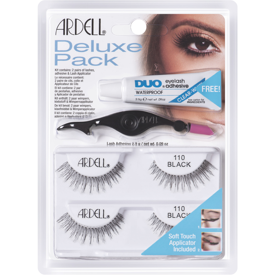 Ardell Deluxe Lashes Pack 110 Black - LOOKFANTASTIC