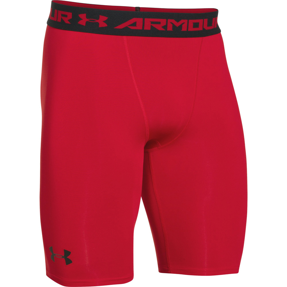Under Armour Men s HeatGear Long Compression Shorts Red Under Armour Men s HeatGear Long Compression Shorts Red