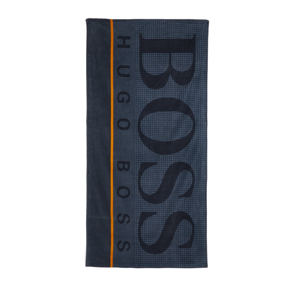 Hugo BOSS Beach Towel Graphic Navy Homeware