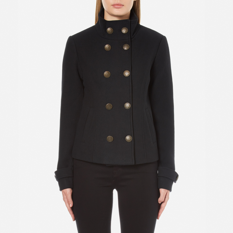 ONLY Women's Jenny Reefer Jacket - Blue Graphite Womens Clothing