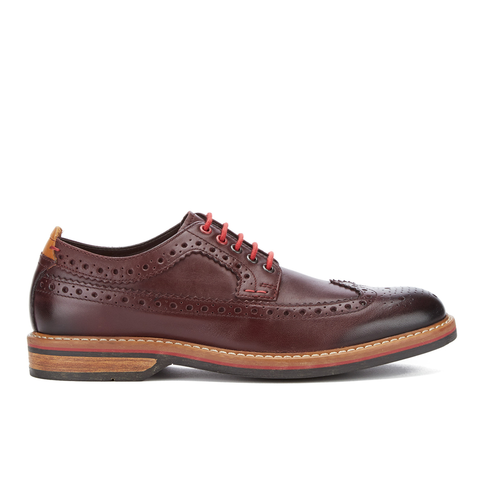 Clarks Men's Pitney Limit Leather Brogues - Chestnut | FREE UK Delivery ...