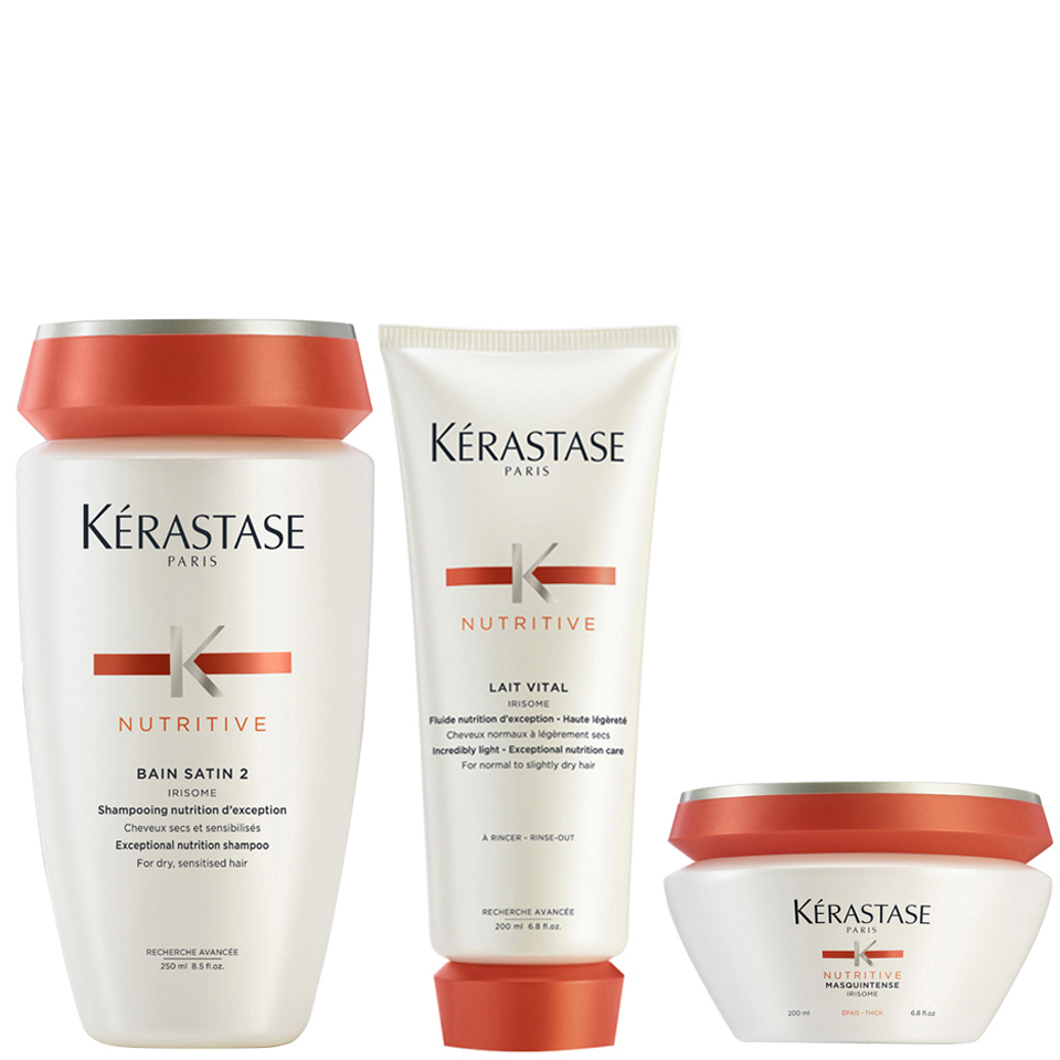 Kerastase Nutritive Bain Satin 2 250ml Nutritive Lait Vital And