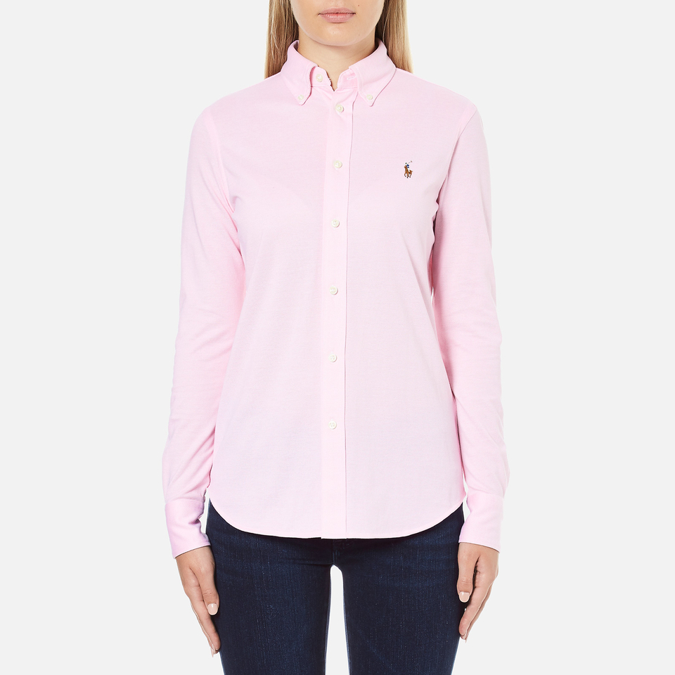 Polo Ralph Lauren Women's Heidi Long Sleeve Shirt - Carmel Pink - Free ...