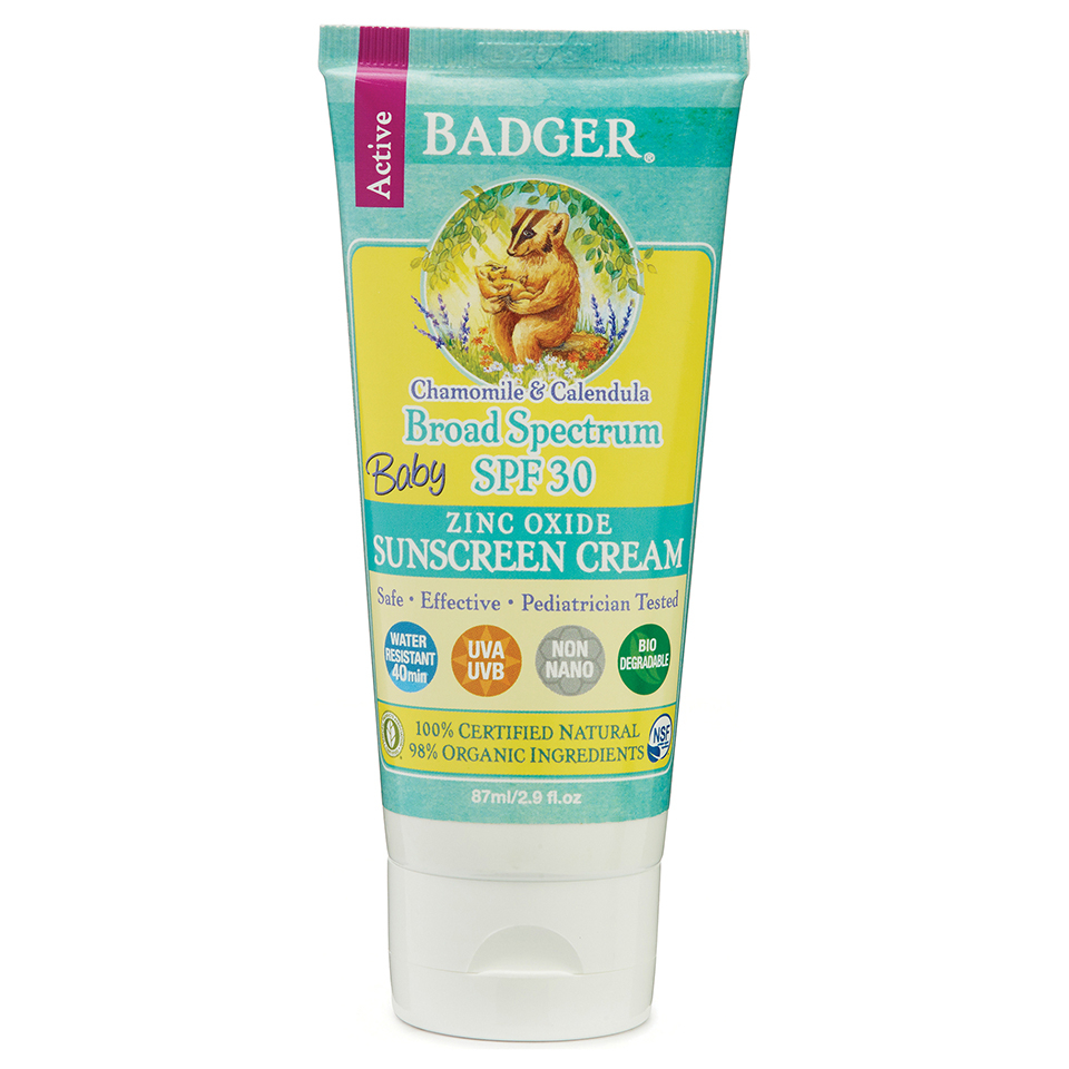 Badger Broad Spectrum Sunscreen SPF 30 87ml Baby HQ Hair