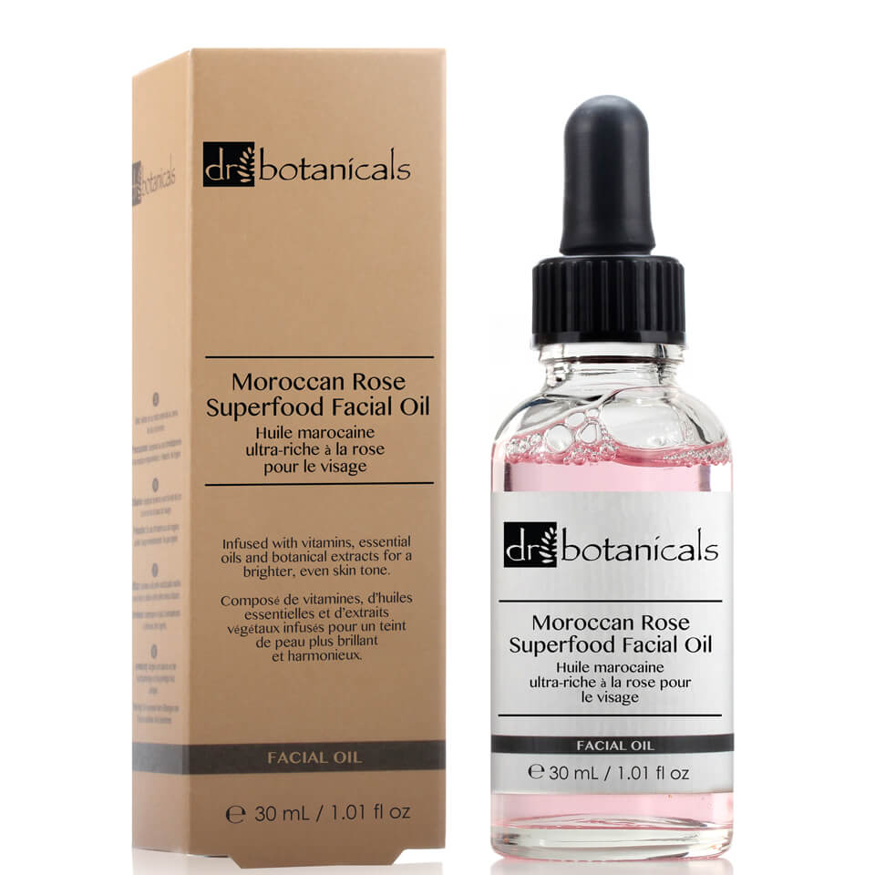 Dr Botanicals Moroccan Rose Superfood Facial Oil 30ml ...