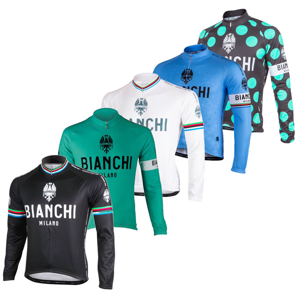 Bianchi Leggenda Long Sleeve Jersey - Black | ProBikeKit UK