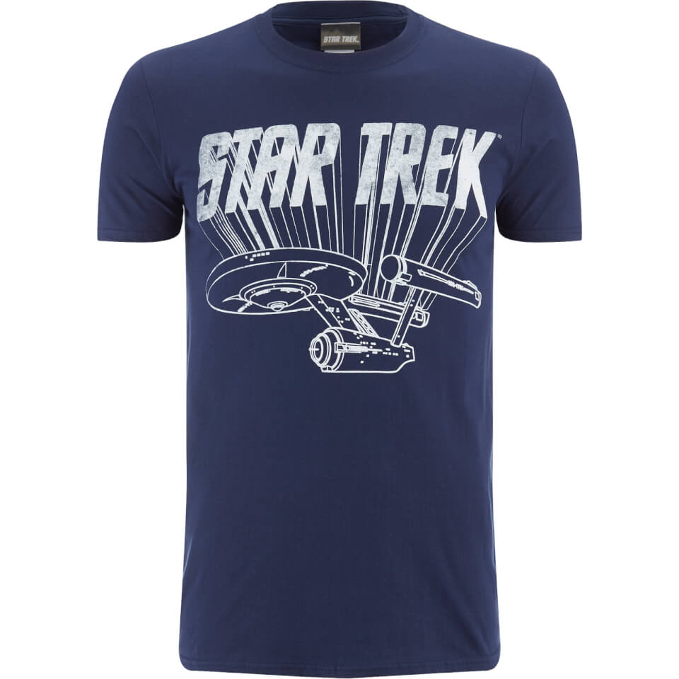 Star Trek Men's Original Enterprise TShirt Black Merchandise
