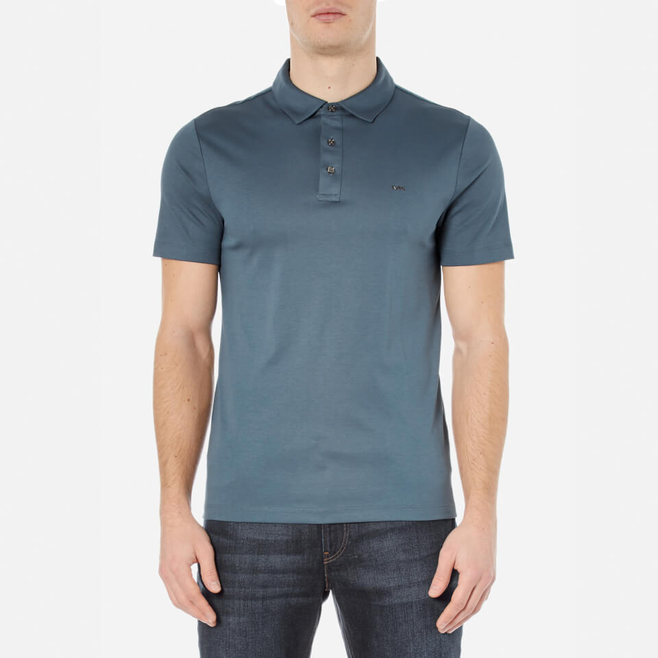 Michael Kors Men's Sleek MK Polo Shirt - Kelp Clothing | TheHut.com