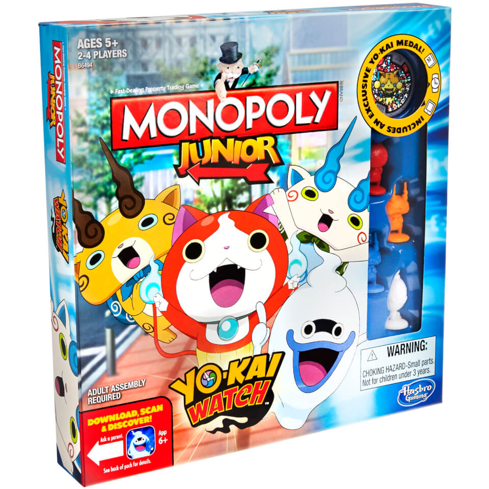 Monopoly Junior: YO-KAI WATCH Edition Board Game ...