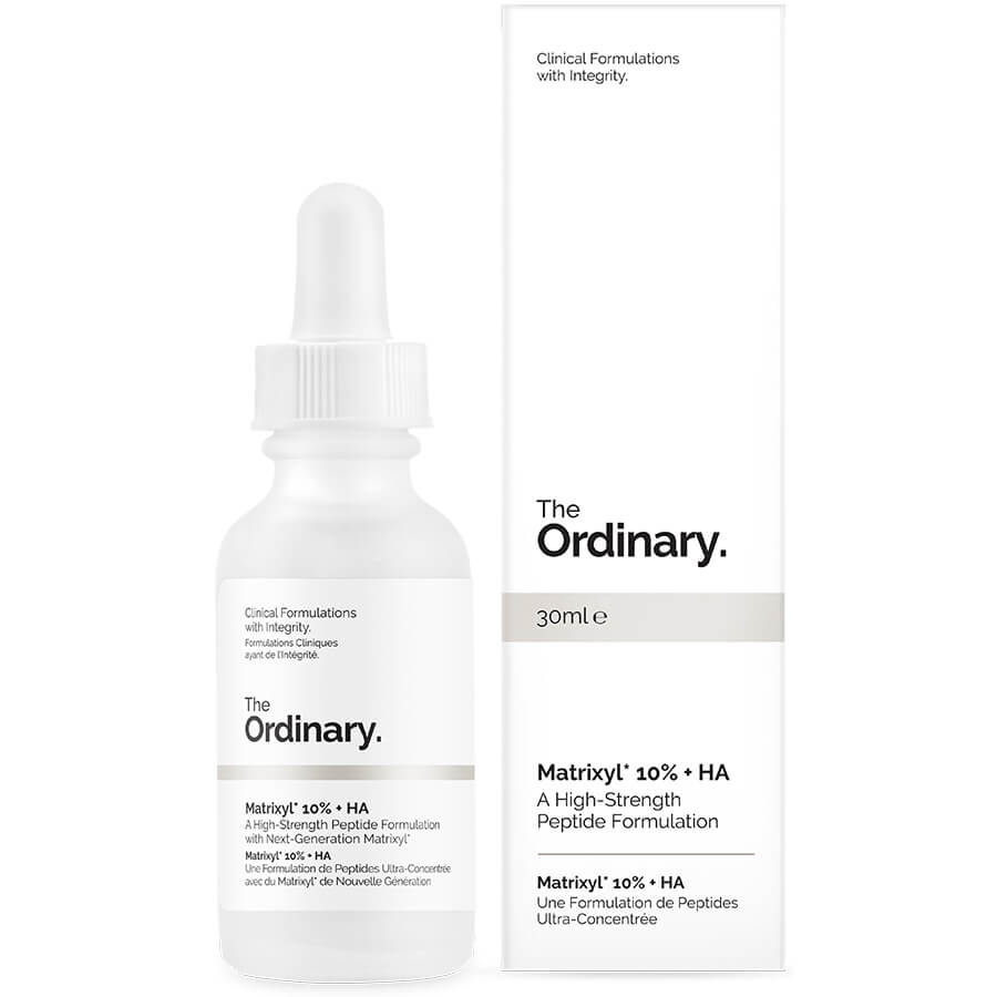 Увлажняющая антивозрастная сыворотка с пептидами The Ordinary Matrixyl 10% + HA High Strength Peptide Formulation, 30 мл