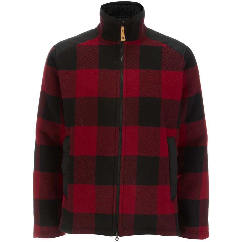 Fjallraven Men's Woodsman Jacket Red/Dark Grey Clothing