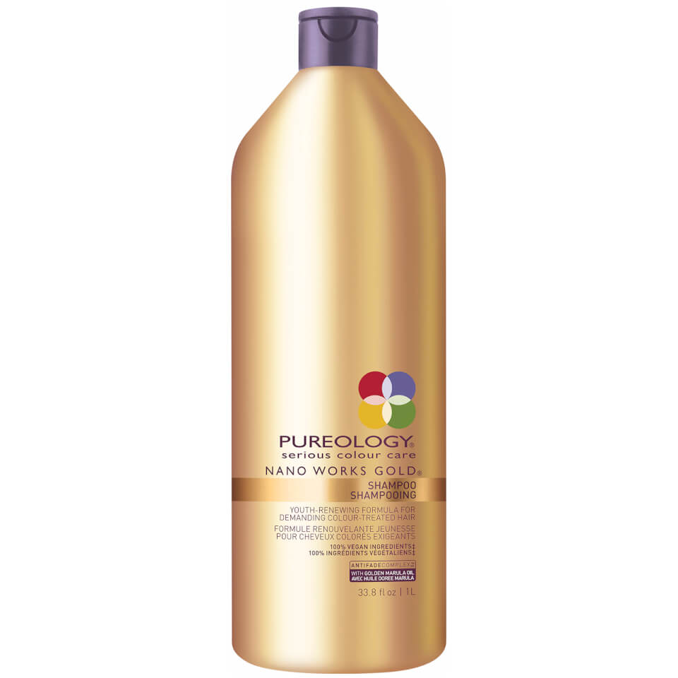 Pureology Nano Works Gold Shampoo 33.8 oz  Free US 