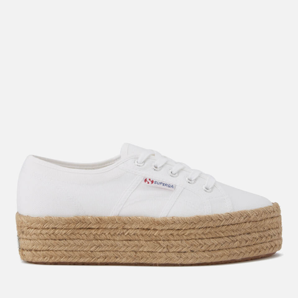 superga white platform trainers