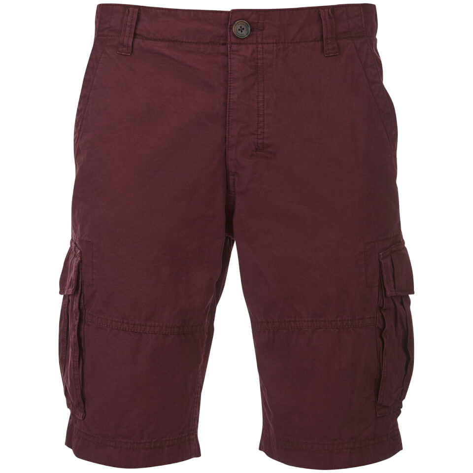 burgundy cargo shorts