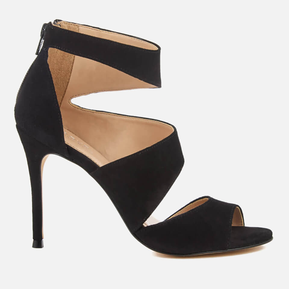 carvela black strappy heels