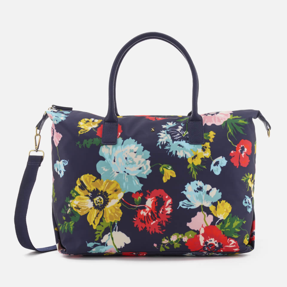 Joules Women's Kembry Printed Canvas Weekend Bag French Navy Posy