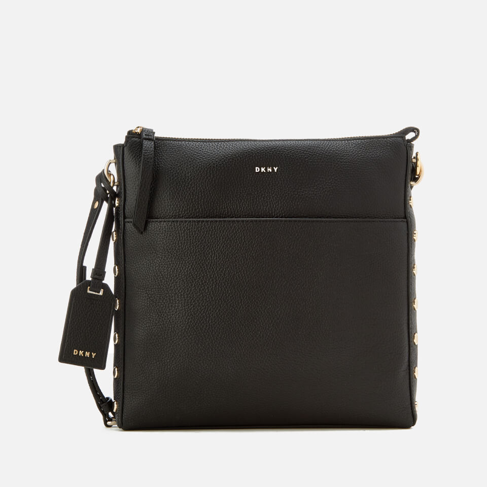 DKNY Women&#39;s Chelsea Pebbled Leather Top Zip Cross Body Bag - Black - Free UK Delivery over £50