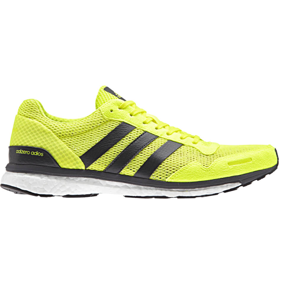 adidas Men's adizero Adios Running Shoes - Yellow | ProBikeKit UK