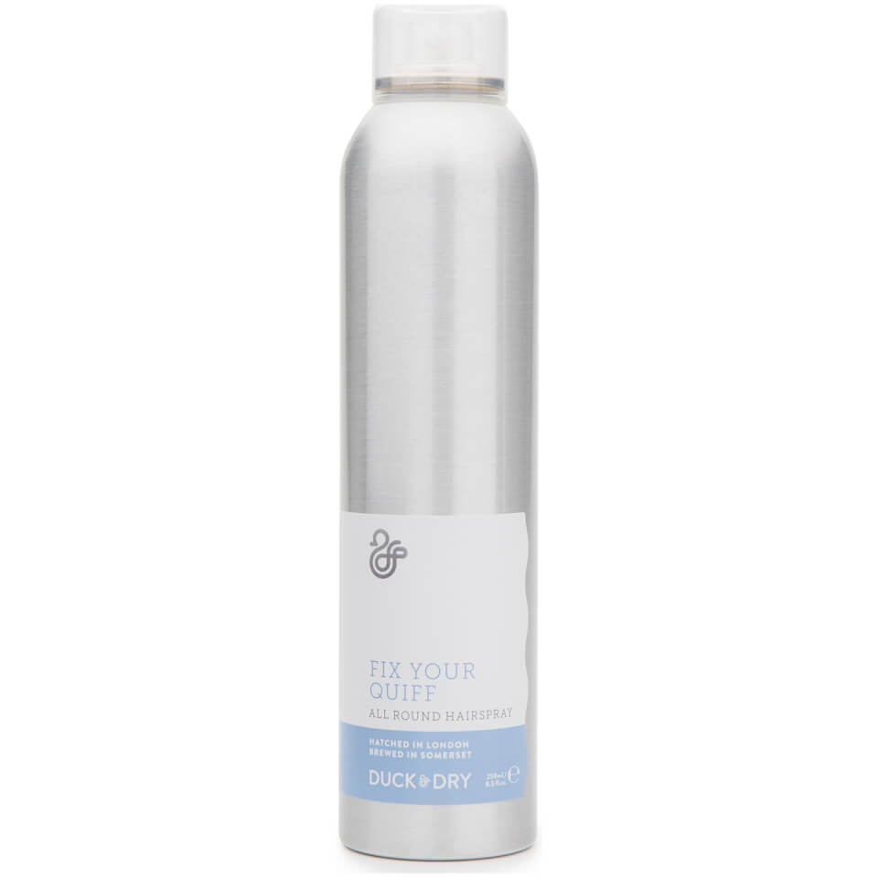Duck Dry Fix Your Quiff All Round Hairspray 250ml Free