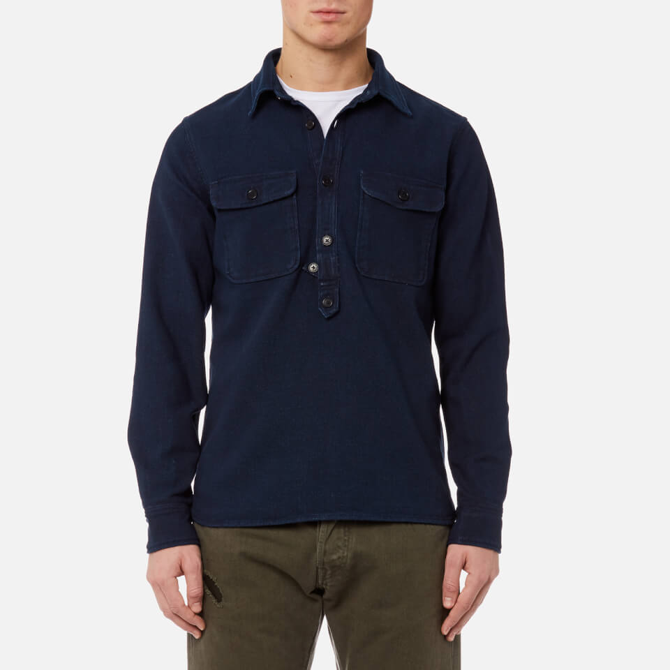 Edwin Men's Loggerhead Popover Shirt - Rinsed Mens ...