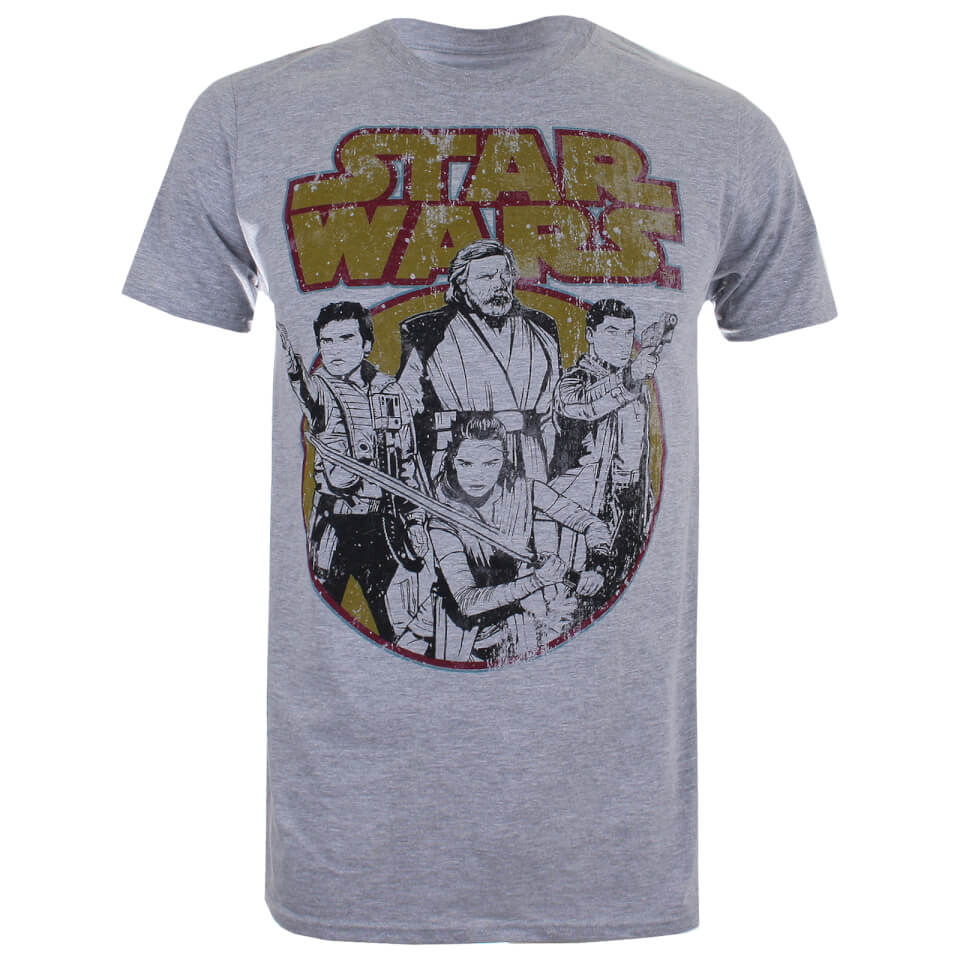 Star Wars Men's The Last Jedi Rebel Group T-Shirt - Light ...