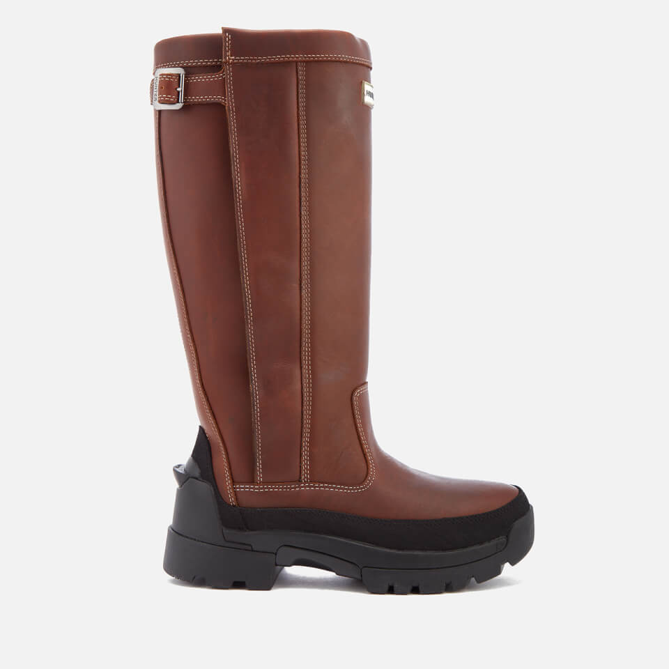 Hunter Men's Balmoral Leather Boots Waxed Tan FREE UK Delivery