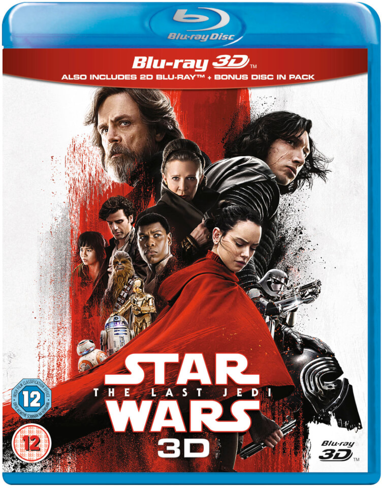 Star Wars The Last Jedi 3d Includes 2d Version Blu Ray Zavvi Uk
