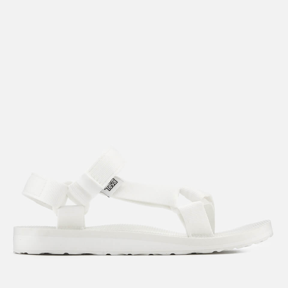 teva white original universal flat sandals