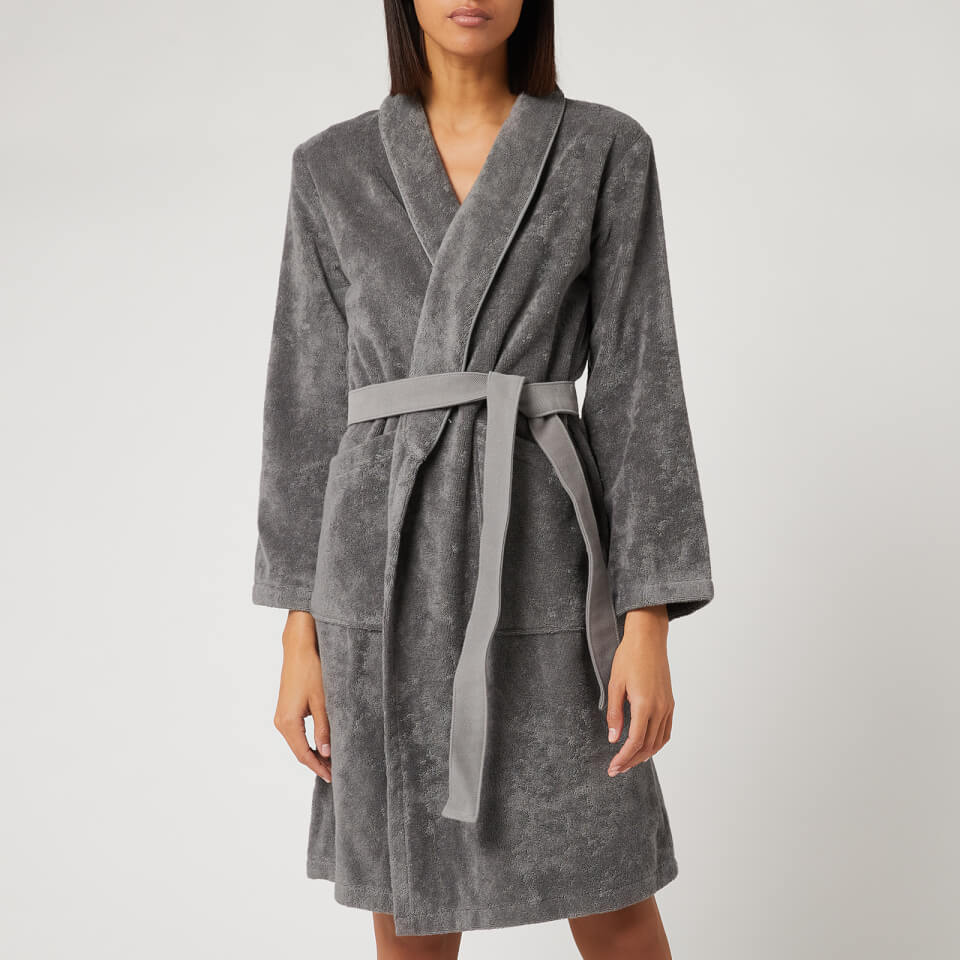 KENZO Iconic Bathrobe Grey Free UK Delivery Available