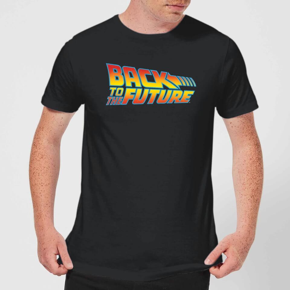 Back To The Future Classic Logo T-Shirt - Black Clothing - Zavvi UK